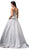 Dancing Queen Bridal - 81 Sleeveless Embellished V-neck A-line Gown Wedding Dresses