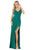 Dancing Queen - Draped Prom Dress with Slit 2905 - 1 pc Royal Blue In Size L Available CCSALE L / Royal Blue