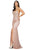 Dancing Queen - Embellished Trumpet Evening Dress 2896 - 1 pc Rose Gold In Size S Available CCSALE S / Rose Gold