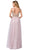 Dancing Queen - Gilt-Appliqued Illusion Overskirt Gown 2525 - 1 pc Dusty Pink In Size L Available CCSALE