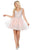 Dancing Queen - Lace Appliqued A-Line Cocktail Dress 3237 Cocktail Dresses XS / Blush