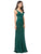 Dancing Queen Sleeveless Beaded Fitted Evening Dress - 1 pc Hunter Green In Size 2XL Available CCSALE 2XL / Hunter Green