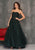 Dave & Johnny 10736 - Laced Straight-Across Prom Ballgown Prom Dresses 0 / Emerald