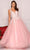 Dave & Johnny A10246 - Plunging Sweetheart A-Line Prom Dress Special Occasion Dress 00 / Pink