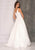 Dave & Johnny Bridal A10603 - Sleeveless V-neck Wedding Dress Bridal Dresses 0 / Ivory