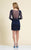 Dave & Johnny - Rosette Motif Long Sleeve Sheath Dress 1721 - 1 pc Black in Size 12 Available CCSALE