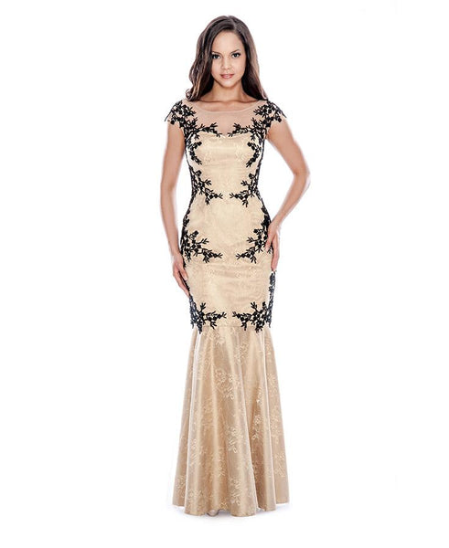 Decode 1.8 hot sale floral embellished gown