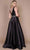 Dylan & Davids DD1830 - Plunging V-Neck Satin Ballgown Special Occasion Dress