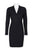 Elie Tahari - E20EU607 Long Sleeve Pleated V-neck Sheath Dress Special Occasion Dress