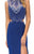 Elizabeth K - GL1328 Embellished Illusion Jewel Sheath Dress Special Occasion Dress