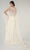 Elizabeth K - GL1918 Lace Embroidered Sheath Bridal Gown with Cape Wedding Dresses