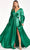 Elizabeth K GL1990 - Split Sleeve High Slit Evening Dress Special Occasion Dress