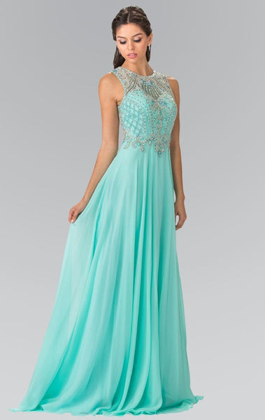 Elizabeth K - GL2343 Embellished Sleeveless Long Dress – Couture Candy