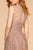 Elizabeth K - GL2611 Floral Lace Jewel A-Line Evening Gown Bridesmaid Dresses