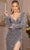 Elizabeth K GL3122 - Long Sleeve Sequin Evening Dress Special Occasion Dress