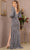 Elizabeth K GL3122 - Long Sleeve Sequin Evening Dress Special Occasion Dress