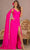 Elizabeth K GL3136 - Cascading Sash Glitter Evening Dress Special Occasion Dress