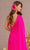 Elizabeth K GL3136 - Cascading Sash Glitter Evening Dress Special Occasion Dress