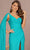 Elizabeth K GL3136 - Cascading Sash Glitter Evening Dress Special Occasion Dress