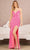 Elizabeth K GL3147 - Sequin Mermaid Prom Dress Special Occasion Dress XS / Pink