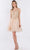 Elizabeth K - GS1964 Cap Sleeve Glitter Illusion Dress Special Occasion Dresses XS / Champagne