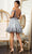 Elizabeth K GS1997 - Glitter V-Neck Cocktail Dress Special Occasion Dress