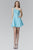 Elizabeth K - GS2020 Beaded Asymmetric Neck Chiffon Dress Special Occasion Dress XS / Blue