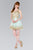 Elizabeth K - GS2403 Gold Lace Applique Tulle Cocktail Dress Bridesmaid Dresses XS / Mint