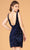 Elizabeth K GS3085 - Sequined Velvet Cocktail Dress Special Occasion Dress