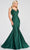 Ellie Wilde EW122001 - Beaded Mermaid Prom Gown Special Occasion Dress 00 / Emerald