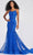 Ellie Wilde EW122032 - Embroidered Mermaid Prom Gown Prom Dresses 0 / Royal Blue