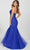 Ellie Wilde EW122120 - Mermaid Tulle Sleeveless Gown Evening Dresses