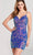 Ellie Wilde EW22060S - Fitted Sleeveless Cocktail Dress Cocktail Dresses 00 / Purple