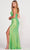 Ellie Wilde EW34021 - Plunging Neck Embellished Slit Gown Evening Dresses