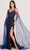 Ellie Wilde EW34024 - Sleeveless Shoulder cape Evening Dress Evening Dresses 00 / Navy