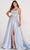 Ellie Wilde EW34044 - Beaded Sweetheart Satin Evening Gown Prom Dresses 00 / Misty Gray