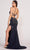 Ellie Wilde EW34074 - Glitter Beaded Slit Evening Dress Evening Dresses