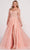 Ellie Wilde EW34081 - Off Shoulder Embellished Prom Gown Prom Dresses 00 / Lt Peach