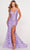 Ellie Wilde EW34091 - Sleeveless Corset back Evening Dress Prom Dresses 00 / Lavender