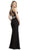 Embellished Back Cutout Evening Dress Dress