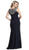 Embellished Cap Sleeves Fitted Evening Dress Dress