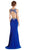 Embellished Deep V-neck Sheath Evening Dress Dress