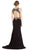 Embellished Deep V-neck Sheath Evening Dress Dress