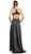 Embellished Halter Cutout A-line Evening Dress Evening Dresses