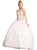 Embellished Illusion Bateau Evening Ballgown Quinceanera Dresses XXS / Champagne