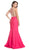 Embellished Illusion Bateau Trumpet Prom Dress Prom Dresses