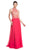 Embellished Illusion Halter A-line Prom Dress Dress XXS / Watermelon