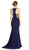 Embellished Jewel Neck Sheath Evening Dress Dress