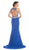 Embellished Jewel Neckline Sheath Evening Dress Evening Dresses