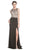 Embellished Jewel Neckline Sheath Evening Dress Dress XXS / Black